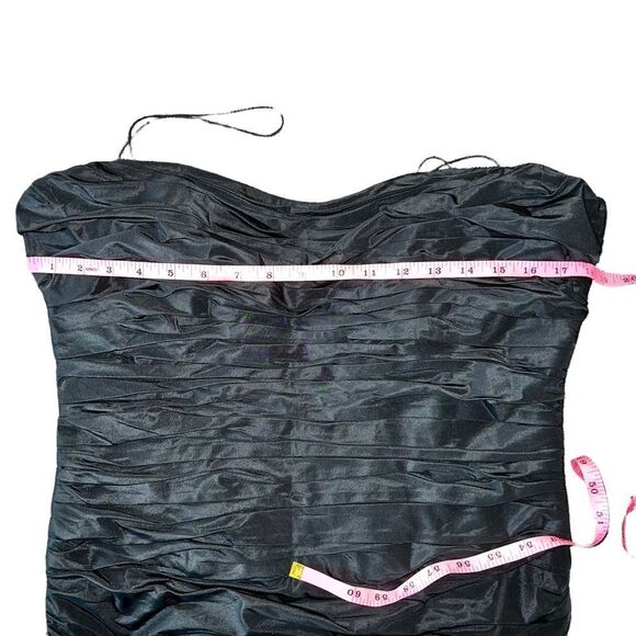 Rickie Freeman Teri Jon Black Taffeta dress - Picture 6 of 10